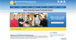 Desktop Screenshot of electricaltraining.com