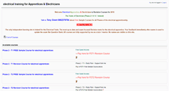 Desktop Screenshot of electricaltraining.ie